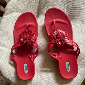 Sandals red oks b